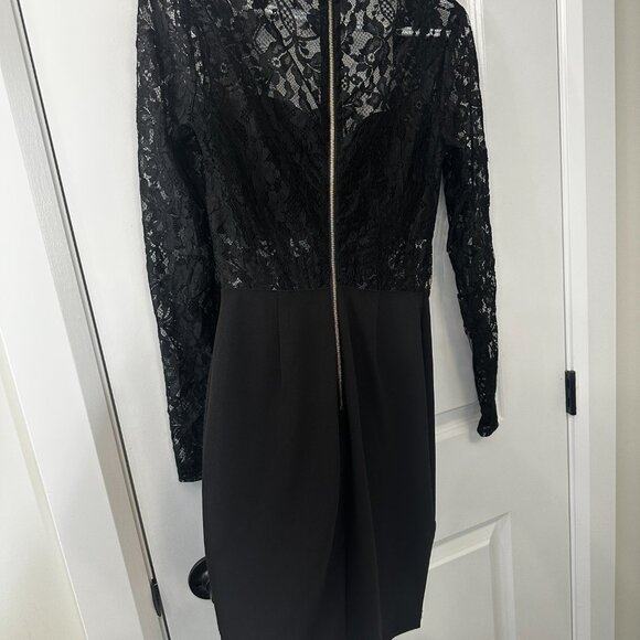Fashion Nova Black Lace Long Sleeve Bodycon Mini Dress – XS - Picture 7 of 7